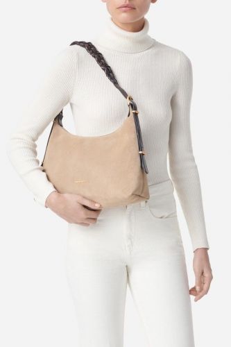 Sac cabas camel avec anse tressée VANESSA BRUNO | Marine