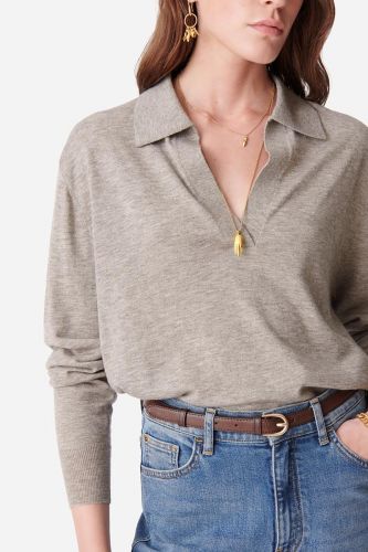 Pull en laine et yak taupe VANESSA BRUNO | Marine