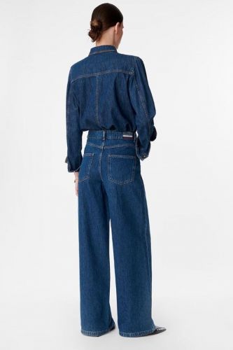 Vanessa Bruno pantalon Bleu femmes (Denim foncé large Boyfriend - BILBAO large indigo bleu ) - Marine | Much more than shoes