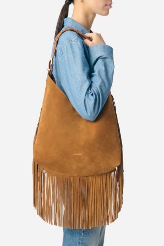 Sac Hobo à franges VANESSA BRUNO | Marine