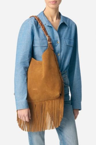 Sac Hobo à franges VANESSA BRUNO | Marine