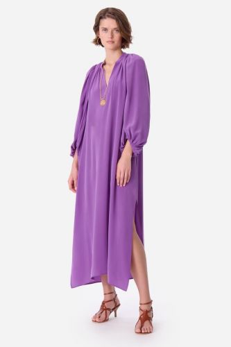 Robe longue en soie mauve VANESSA BRUNO | Marine