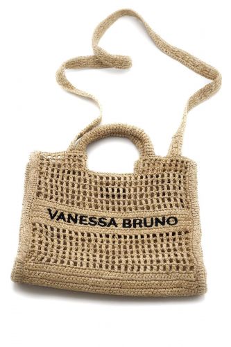 Vanessa Bruno sac à main Beige femmes (mini rectangle crochet - PANIER PM ) - Marine | Much more than shoes