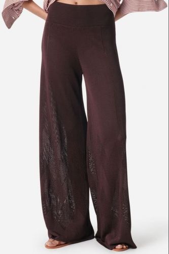 Vanessa Bruno pantalon Brun femmes (pantalon fil de pèche marron - ELLON pantalon chocolat) - Marine | Much more than shoes