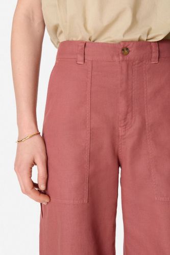 Pantalon en coton et lin terracota VANESSA BRUNO | Marine