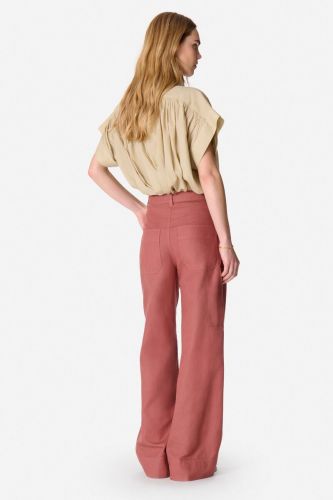 Pantalon en coton et lin terracota VANESSA BRUNO | Marine