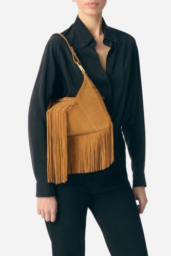 Petit sac à franges VANESSA BRUNO | Marine