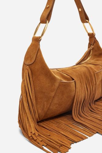 Petit sac à franges VANESSA BRUNO | Marine