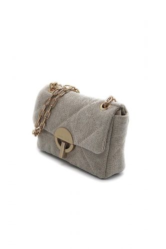 Sac matelassé en lin beige VANESSA BRUNO | Marine