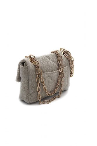 Sac matelassé en lin beige VANESSA BRUNO | Marine