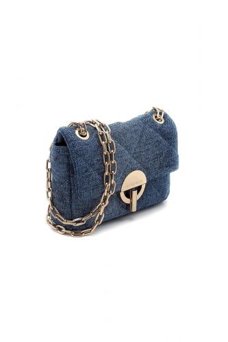 Sac matelassé en lin bleu VANESSA BRUNO | Marine