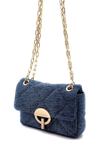 Sac matelassé en lin bleu VANESSA BRUNO | Marine