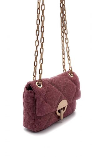 Sac matelassé en lin rose VANESSA BRUNO | Marine