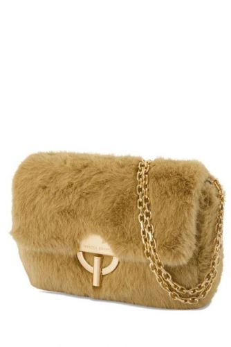 Vanessa Bruno sac à main Beige femmes (Sac rabat fausse fourrure beige dim : 13 - MOON M poil beige) - Marine | Much more than shoes