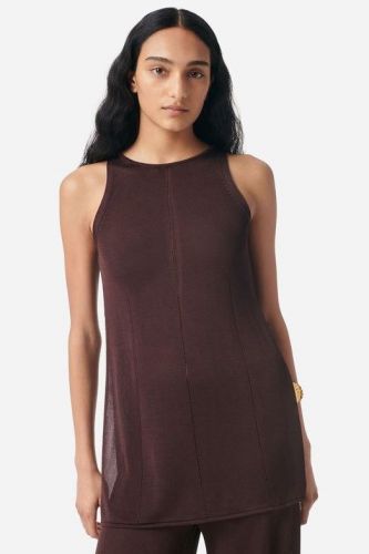 Vanessa Bruno débardeur Brun femmes (tunique fil de pèche marron - EMBER débardeur chocolat) - Marine | Much more than shoes