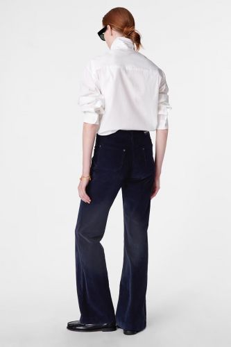 Pantalon en velours côtelé bleu VANESSA BRUNO | Marine