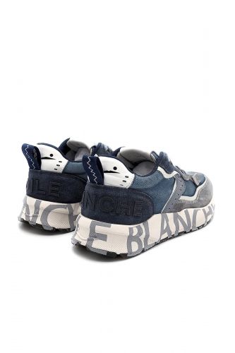 Voile Blanche basket bas Bleu hommes (bleu jeans & navy - CLUB gris/indigo) - Marine | Much more than shoes