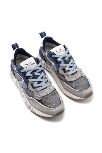 Voile Blanche basket bas Bleu hommes (bleu jeans & navy - CLUB gris/indigo) - Marine | Much more than shoes