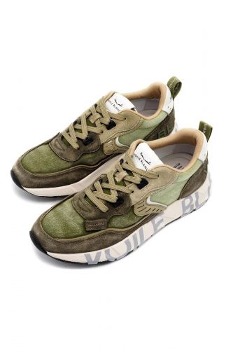 Baskets kaki VOILE BLANCHE | Marine