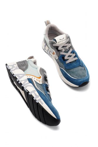 Voile Blanche basket bas Turquoise hommes (jeans & bleu indigo - CLUB jeans/bleu turquoise) - Marine | Much more than shoes
