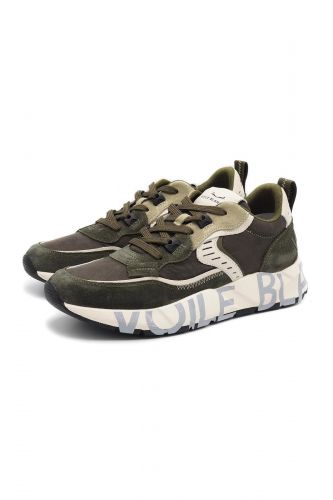 Sneaker kaki et blanche VOILE BLANCHE | Marine