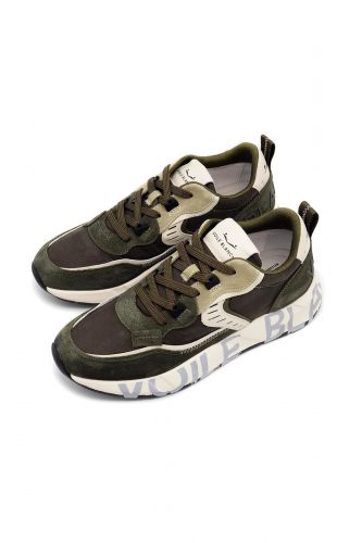 Sneaker kaki et blanche VOILE BLANCHE | Marine