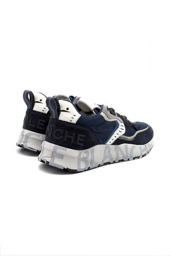 Voile Blanche basket bas Bleu hommes (navy & blanc écriture semelle - CLUB 01 marine/blanc) - Marine | Much more than shoes