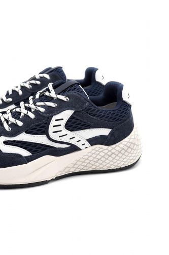 Voile Blanche basket bas Bleu/blanc hommes (runner navy & blanc - CLUB22 bleu & blanc) - Marine | Much more than shoes