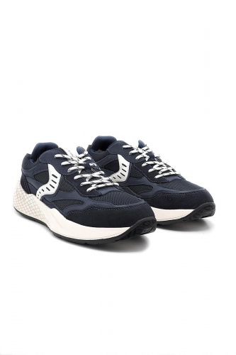 Voile Blanche basket bas Bleu hommes (semelle runner bleu & blanc - CLUB22 marine/blanc) - Marine | Much more than shoes