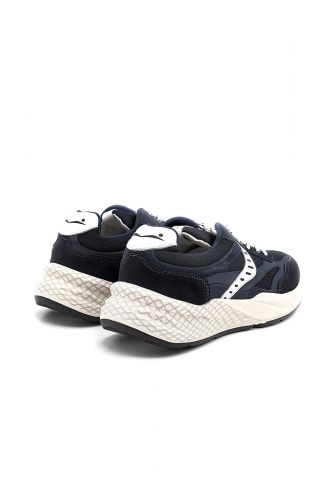 Voile Blanche basket bas Bleu hommes (semelle runner bleu & blanc - CLUB22 marine/blanc) - Marine | Much more than shoes