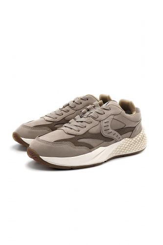 Voile Blanche basket bas Camel hommes (semelle runner noisette & camel - CLUB22 noisette) - Marine | Much more than shoes