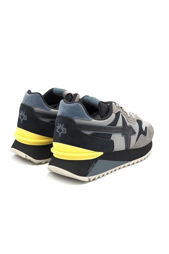 W6YZ basket bas Gris hommes (gris avec arrière jaune - YAK-M. gris) - Marine | Much more than shoes