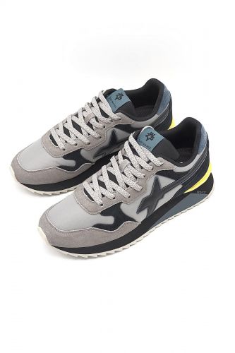 W6YZ basket bas Gris hommes (gris avec arrière jaune - YAK-M. gris) - Marine | Much more than shoes