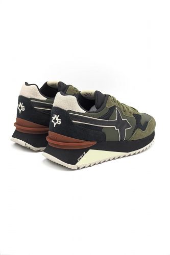 W6YZ basket bas Kaki hommes (militaire - YAK-M. kaki & noir) - Marine | Much more than shoes