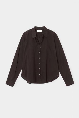 Chemise noire 100% coton XIRENA | Marine