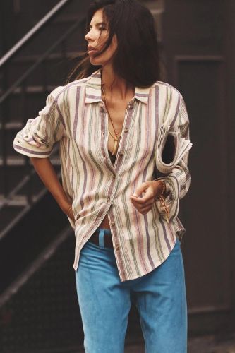 Chemise à rayures multi XIRENA | Marine