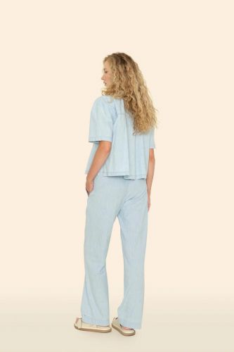 Pantalon décontracté bleu ciel XIRENA | Marine