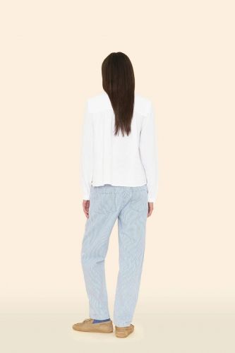 Pantalon à lignes bleu XIRENA | Marine