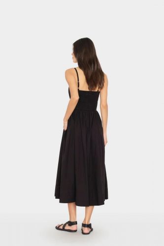 Robe longue noire XIRENA | Marine