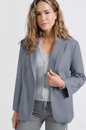 Blazer ceinturé bleu YAYA | Marine