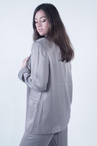 Blazer taupe en satin YAYA | Marine