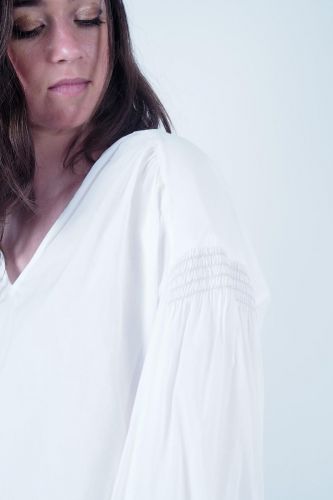 Blouse bohème blanche YAYA | Marine