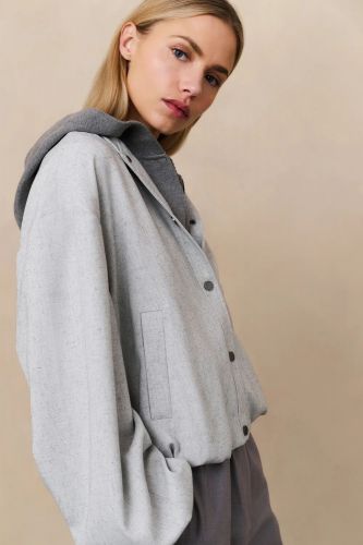 Bomber gris clair YAYA | Marine
