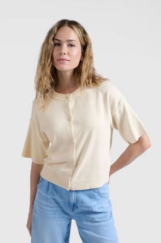 Cardigan en maille beige YAYA | Marine