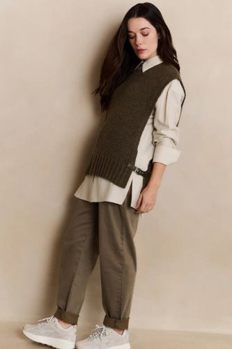 Yaya débardeur Brun