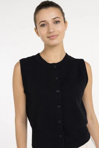 Cardigan noir YAYA | Marine
