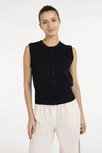 Cardigan noir YAYA | Marine