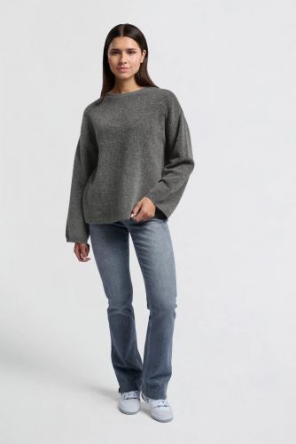 Jeans gris avec strass YAYA | Marine