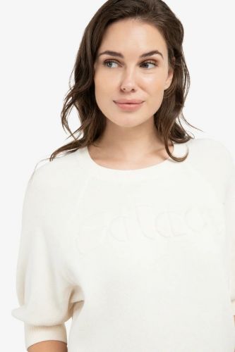 Yaya pull Beige femmes (maille aérée  - 000564 manches courtes) - Marine | Much more than shoes