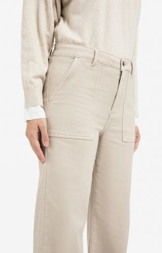 Yaya pantalon Beige femmes (pantalon cargo beige - 301236 camel) - Marine | Much more than shoes